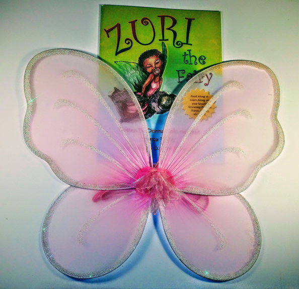 Pink Fairy Wings & Zuri Book